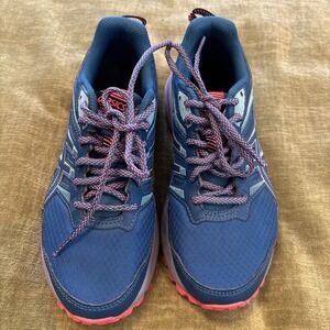 Asics Trail Scout 2 Sneaker Trail Running Shoe Deep Sea Teal Womens Sz 7 Worn 1X